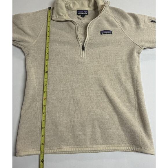 Patagonia Better Sweater Fleece 1/4 Zip Pullover Top Women's Small Oyster White - Picture 10 of 13